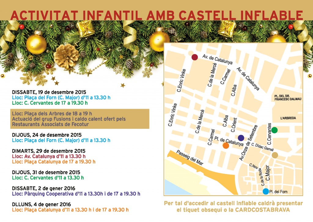 Activitat infantil amb Castell Inflable Nadal 2015